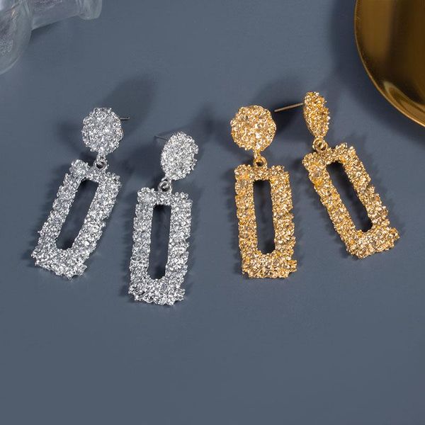 

dangle & chandelier fashion statement earrings geometric large for women hanging earring gold silver colour 2021 modern female jewel