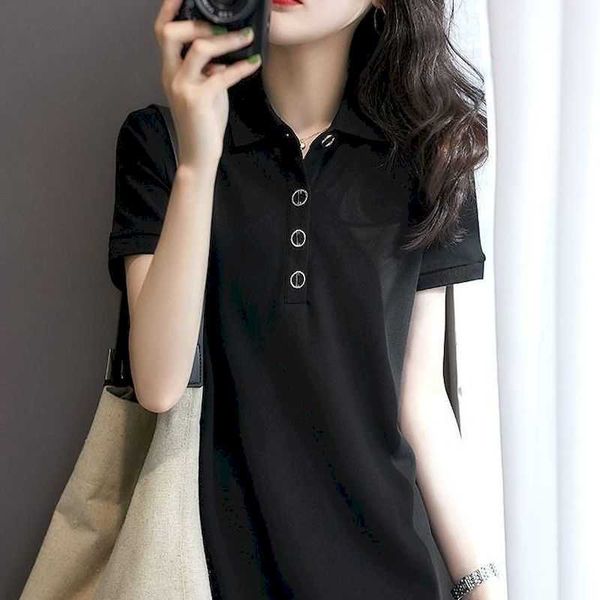 

casual dresses summer women korean loose breathable cotton t-shirt short-sleeved temperament black skirt fashion sports ld3i, Black;gray