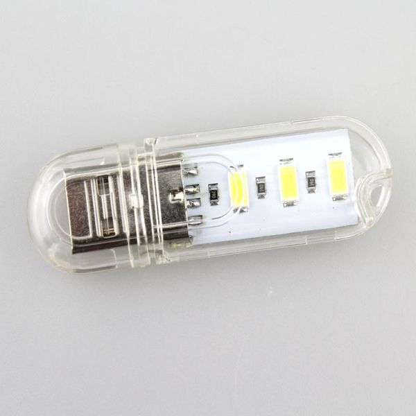 

3xsmd5730 cool white 5500-6500k usb led bulb night lamp flashlights torches