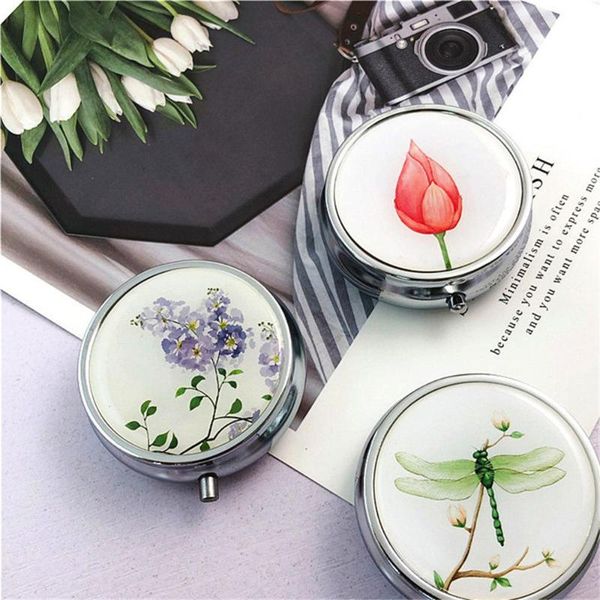 

storage bottles & jars fashion metal travel portable makeup container cases organizer box