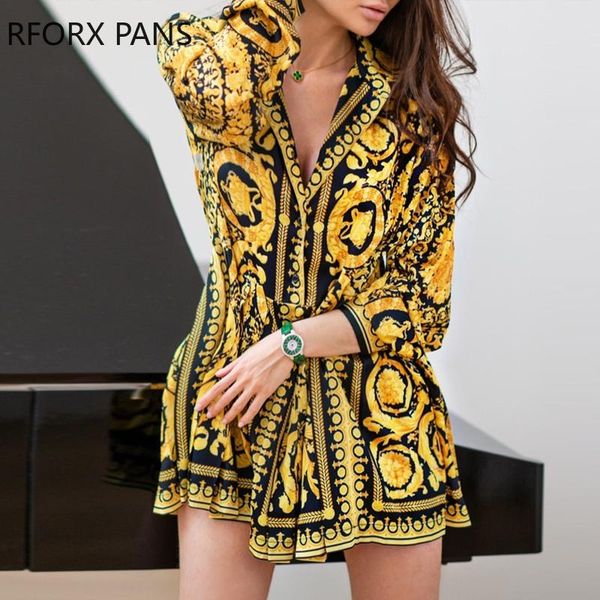 

casual dresses vintage scarf print long sleeve shirt dress, Black;gray
