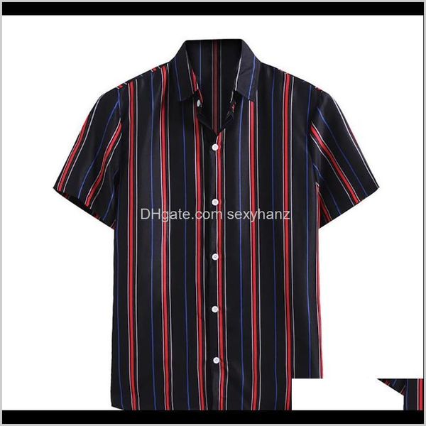 

mens casual men shirts leisure fashion summer striped printed shortsleeved shirt trend unique comfortable pfzbr pfmkv, White;black