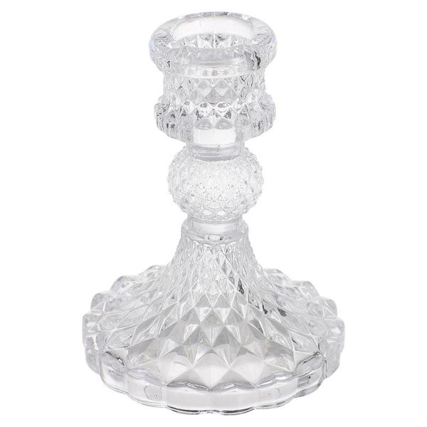 

candle holders 1pc transparent holder candlestick pattern