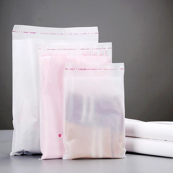 

gift wrap hardiron 0.07mm white plastic self adhesive bag clothing towel storage jewelry decoration opp cookie packaging