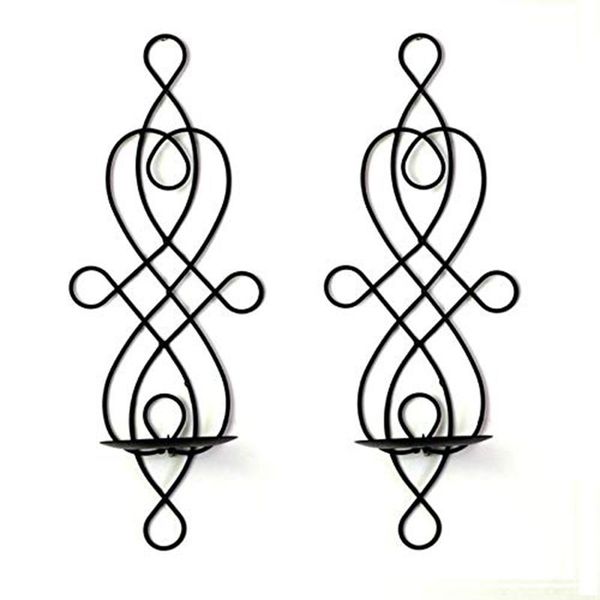 

-2 pcs/set wall candle sconces, elegant pillar holder, hanging candleholders, wedding/party/ dinning room candl holders