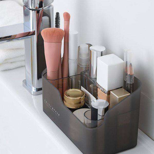 

storage boxes & bins plastic makeup box sundries table container organizer bathroom cosmetic deskmake up jewelry case