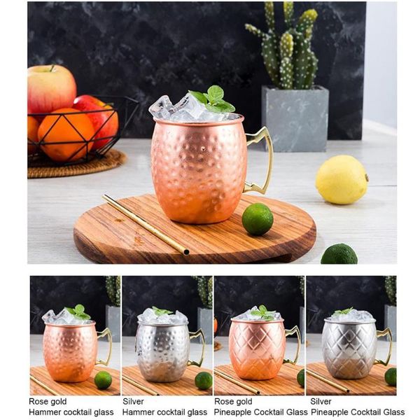 

mugs moscow mule copper 500ml hammered plated cup, mug beer coffee cup