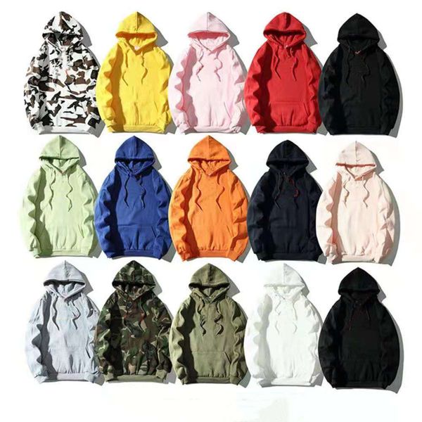 

2021 fashion autumn and winter men's hoodies casual embroidery thick pullover sweater, Black