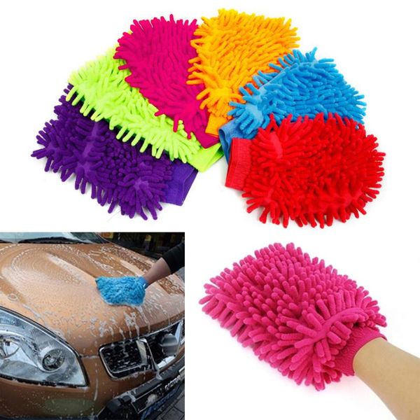 

car sponge 6pcs microfiber cleaning gloves care kitchen household professional grade wash misoft maintenance accessories