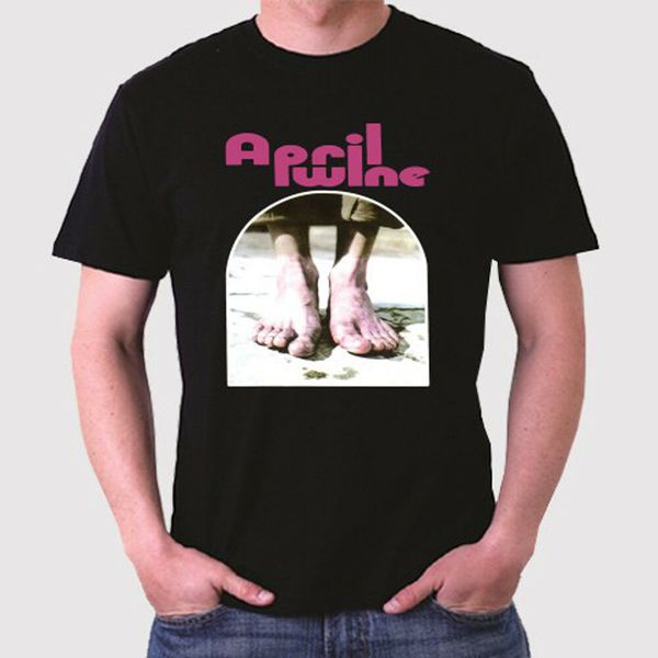 

new april wine men's black t-shirt size s to 3xl, White;black