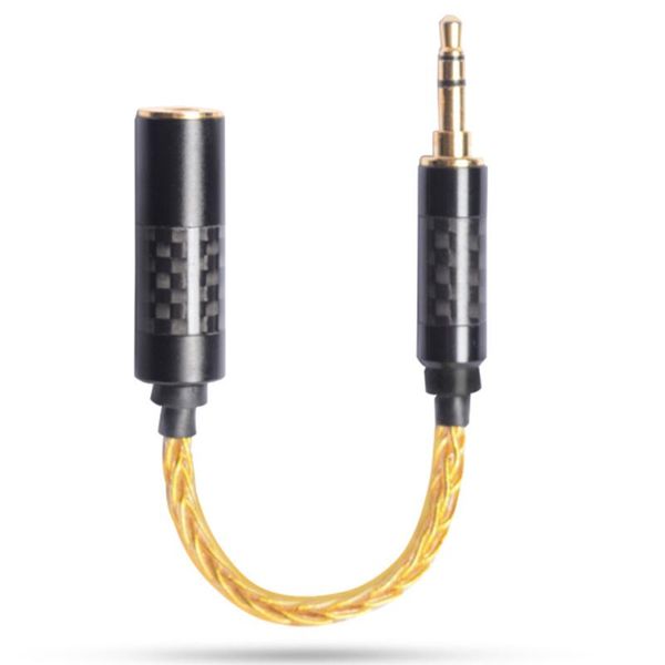 

audio cables & connectors headphone transfer wire 6 core earphone adapter 4.4mm female to 3.5mm male for sony dmpz1 zx300a a-35
