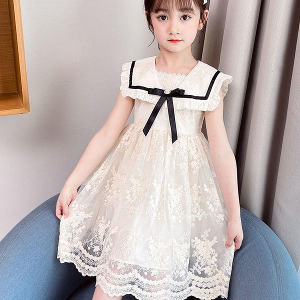 

dress for girls 5 to 6 years 2021 lace elegant cute 10 12 old princess costume summer kids clothes girl's dresses, Red;yellow