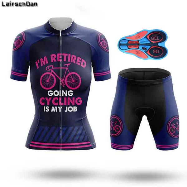 

racing sets sptgrvo lairschdan 2021 funny cycling jersey women bicycle clothing mtb uniformes ciclismo mujer bike outfit lady, Black;blue