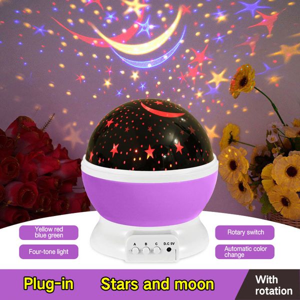

led projector light usb starry sky night light rotating bedside table lamp for kids home decoration desk light atmospherehello