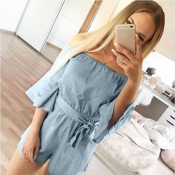 

women's jumpsuits & rompers fashion summer jumpsuit woman 2021 holiday casual mini playsuit ladies beach short pants for female, Black;white