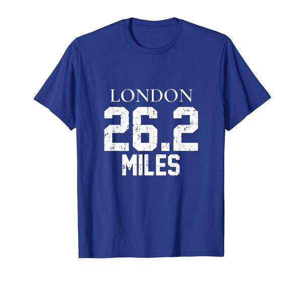 

london 26.2 marathon running and souvenir gift tshirt, White;black