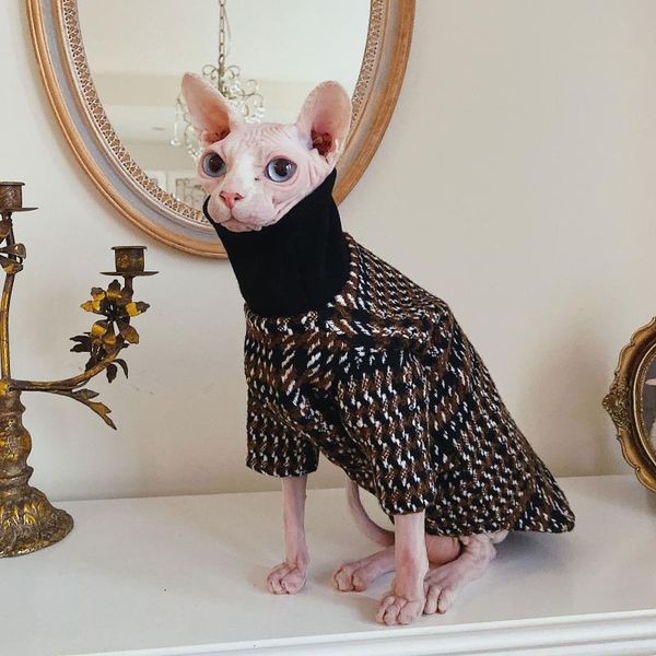 

cat costumes hairless clothes clothing sphinx devon cotton inner lining anti allergy coat thickened autumn and winter pet dog