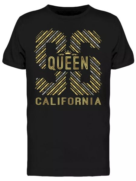 

california queen 96 tee men's -image by shutterstock, White;black