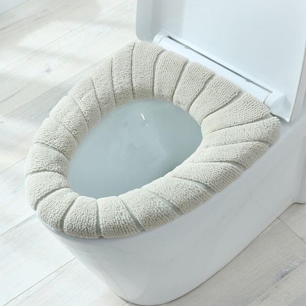 

b5d thickened seat cushion winter household soft stickers cover washable cushion washertoilet washer portable toilet cover