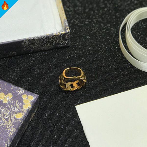

fashion gold rings for women luxury womens ring love lady designer bague jewelry stainless steel letter engagement party gril present gift, Silver