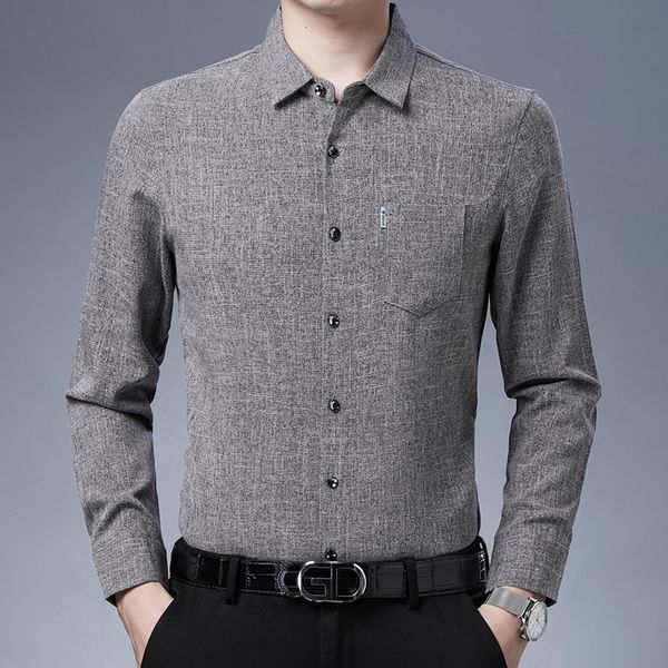 

men's shirt casual clothes for middle-aged and old people*, White;black