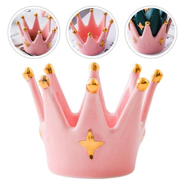 

candle holders fashionable ceramics crown ornament candlestick delicate crafts