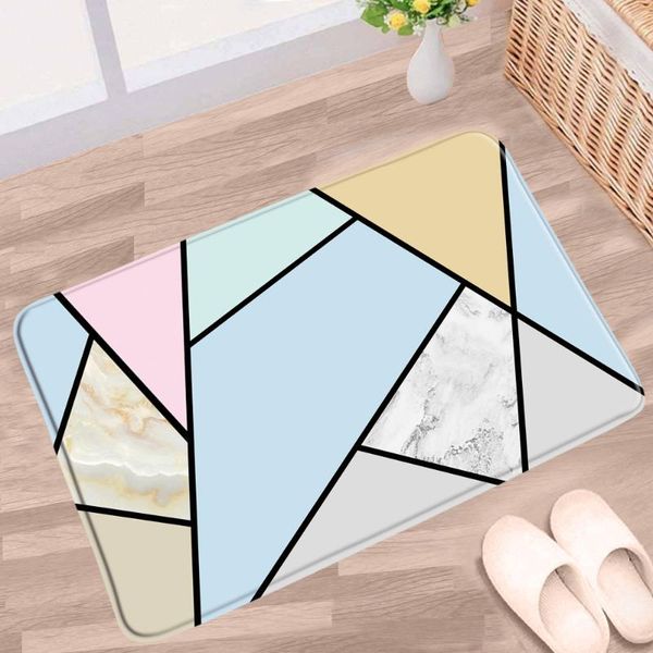 

bath mats marble doormat anti-slip carpet modern geometry household bathroom foot pad doormats indoor bedroom kitchen mat toilet rugs