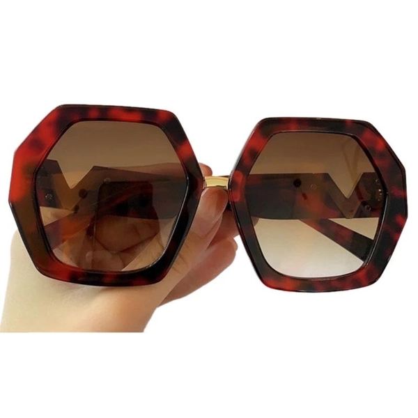 

sunglasses overszied pattern hexagonal for women men 2021 brand big sun glasses uv400 gafas de sol, White;black