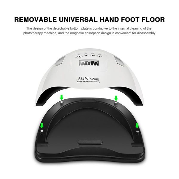 

max 180w nail lamp upgrade 57led uv potherapy quick dry gel professional dryers