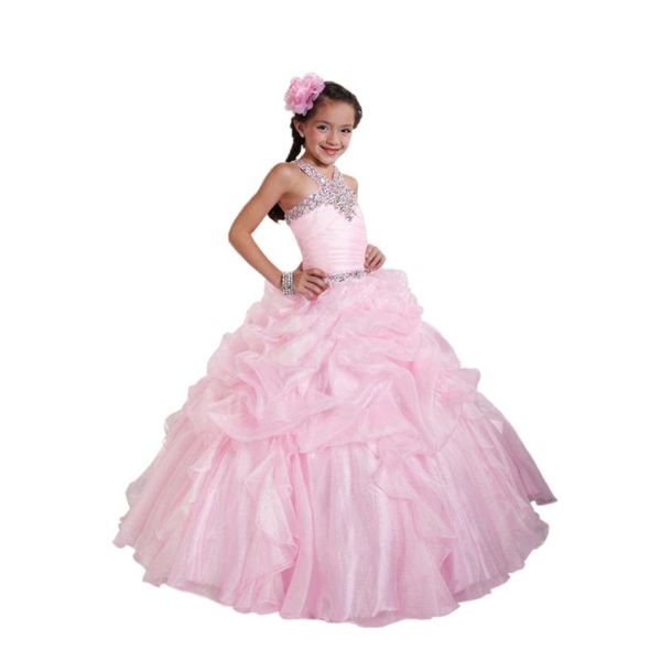 

girl's dresses customize a variety of colors flower girl for weddings and in length first communion girls, Red;yellow