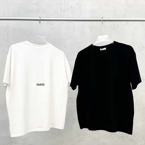 

brand designed 22ss spring summer round neck t-shirt classical soft short sleeve shirt 16583, White