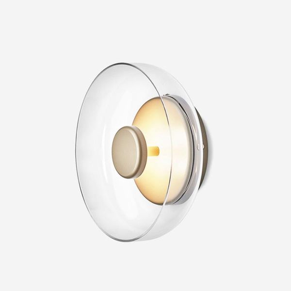 

modern glass wall lamp nordic minimalist bedroom bedside light fixture living room hallway stair aisle balcony sconce
