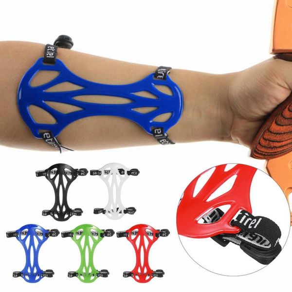 

1pcs 15cm carbon fiber resin arm guards for archery training with hardware fasteners recurve bow elbow & knee pads, Black;gray