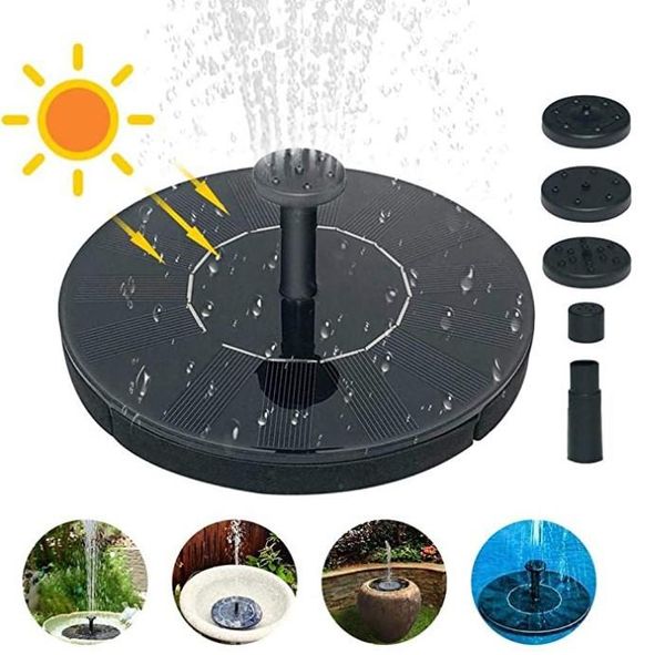 

solar fountain garden floating water pool bird bath pond panel powered pump decoration decorations