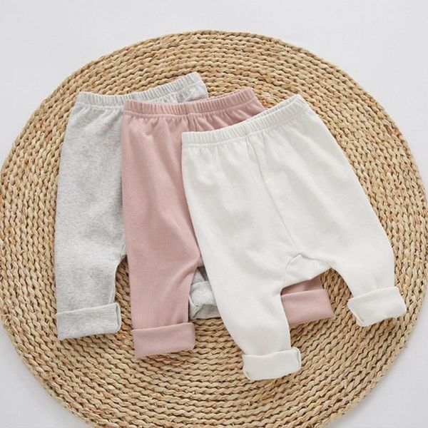 

trousers ly infant casual pants kids solid color simple boys toddler 100% cotton child autumn loose clothes under 2 years old, Blue