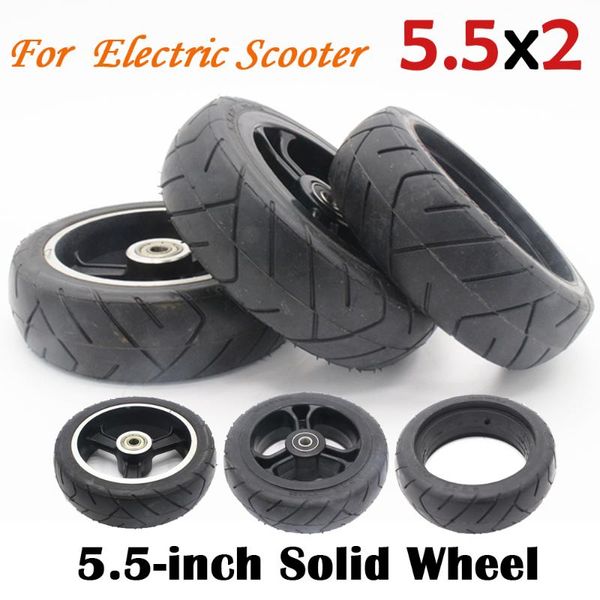 

motorcycle wheels & tires 5.5 inch 6 solid wheel 5.5x2 fast f0,jack,nes carbon fiber scooter 5.5*2 tire with alloy/plastic/no hub