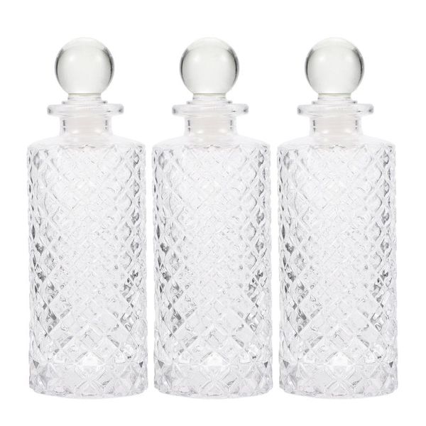 

storage bottles & jars 3pcs glass diffuser container holder
