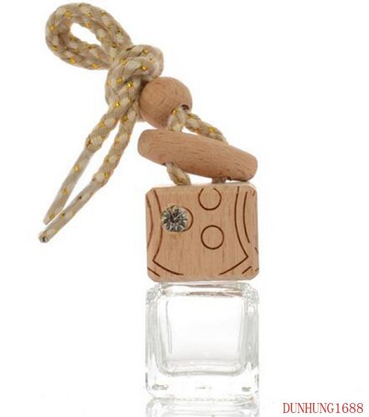 

storage bottles & jars 300pcs 8ml hanging car perfume pendant accessories bottle empty glass