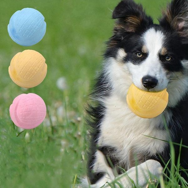 

dog toys & chews pet tpr balls chew toy molar tooth cleaning for interactive bite resistant puppy training tool supplies cn