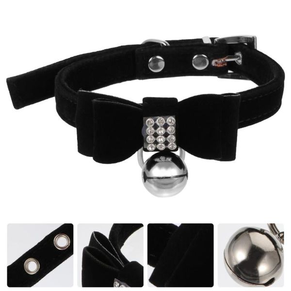 

cat collars & leads pet dog collar adjustable bow rhinestone comfortable accessory