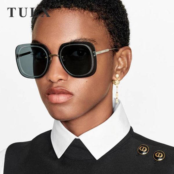 

sunglasses rimless square for women vintage oversized men sun glasses 2021 fashion uv protector gradient eyewear, White;black