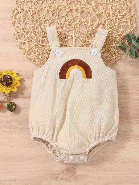 

baby embroidery detail bodysuit she, Blue