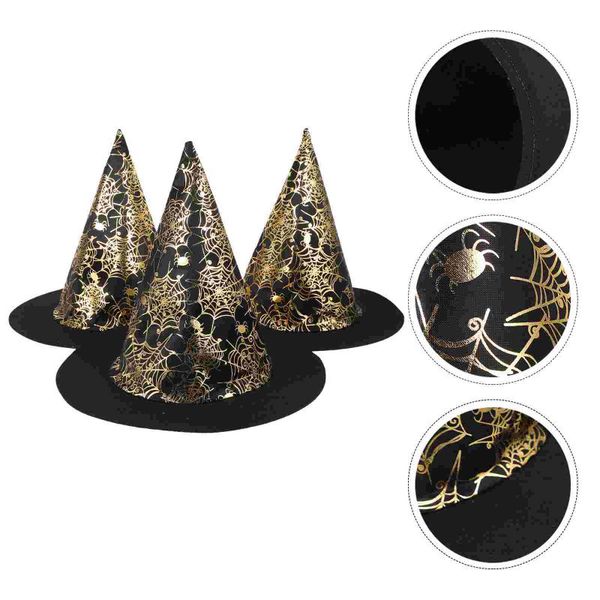 

party hats 3pcs novel witch costume props wizard caps