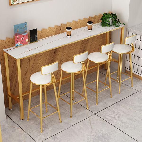 

simple marble bar table and chair in northern europe dining room furniture