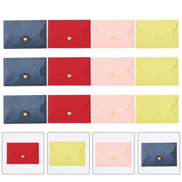 

gift wrap 12pcs pure color paper envelope bank member (mixed style)