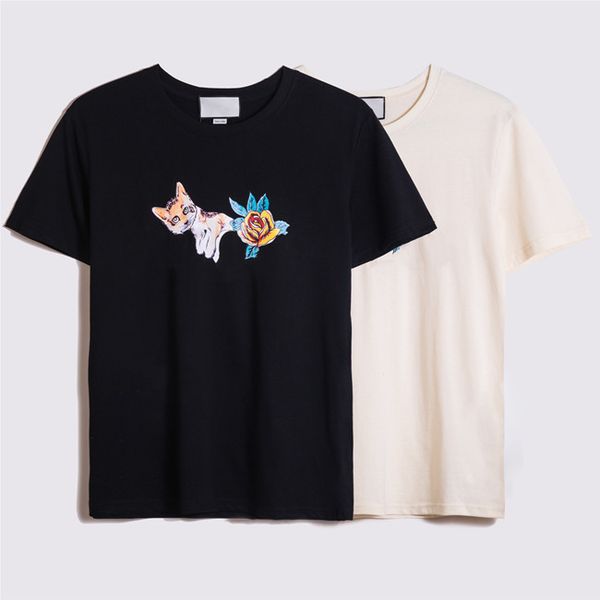 

high quanlity t shirt men women short sleeve designer t-shirt designers summer t-shirts fashion printing machine 2021 tee size s-2xl, White;black