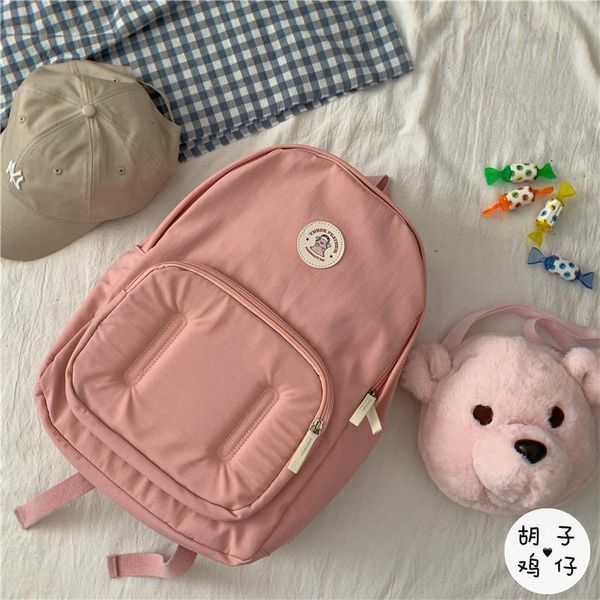 

backpack yj334 cute soft girl schoolbag female korean ins retro campus wild student