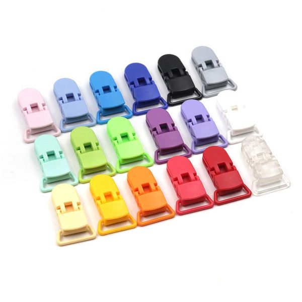 

pacifier holders&clips# 100pcs baby clip food grade clips born dummy chain holder 25 clours