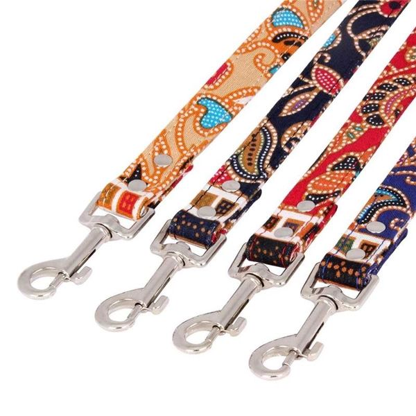 

dog collars & leashes bohemian pet fashion leash colorful cotton cloth original traction accessory