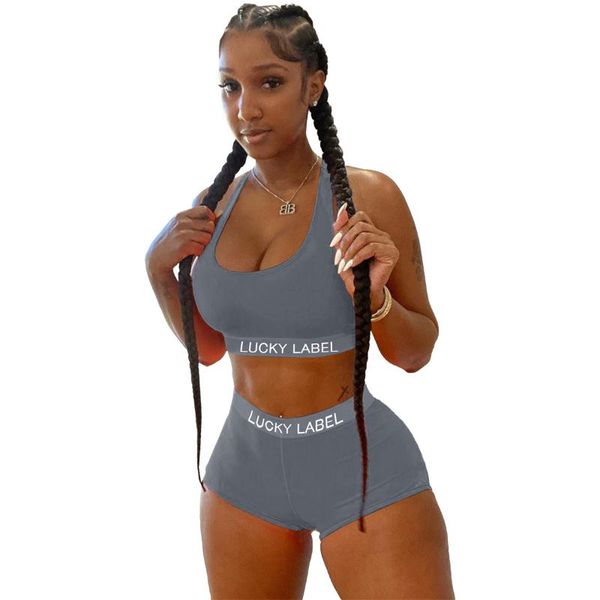 

letter beach bikinis set women swimwear push up swimsuit female bathing suits bikini girls pool swimming suit women's tracksuits, Gray